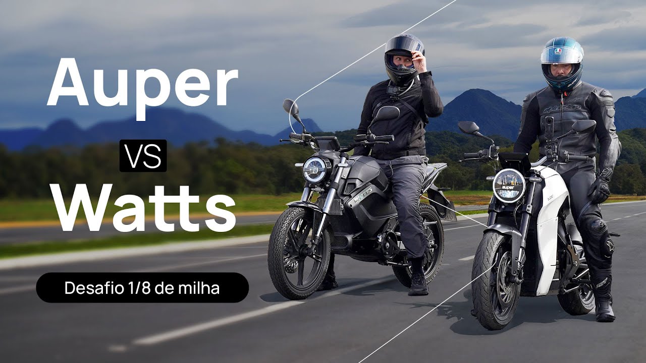 Auper vs Watts W125 – Duelo de Motos Elétricas