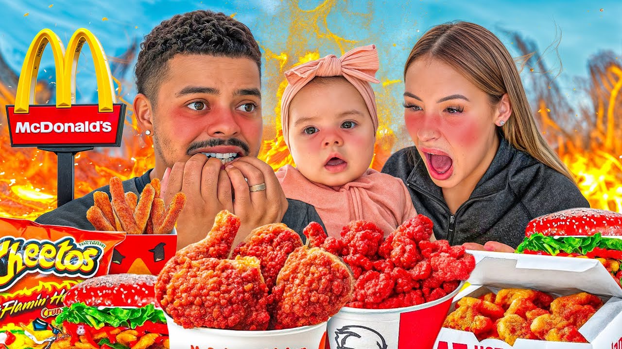We Tried The Spiciest Fast Food Items In America!!