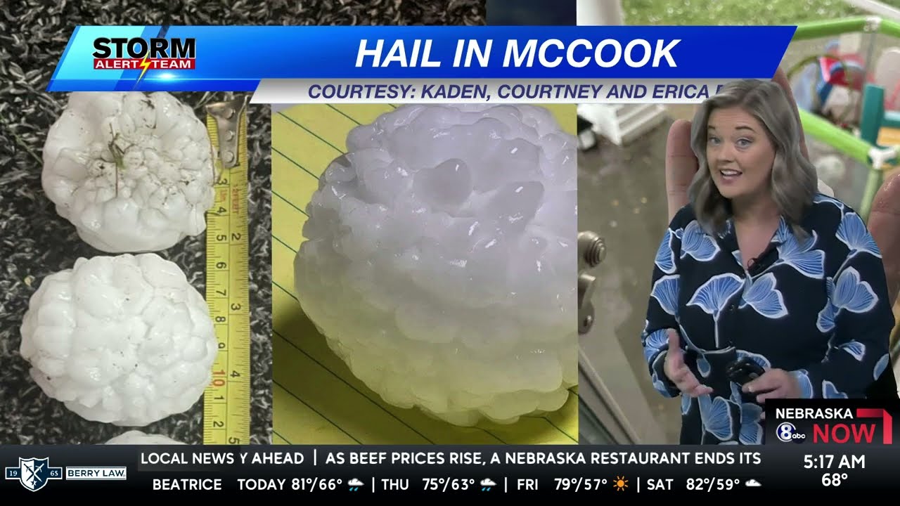 McCook hammered by destructive hail, heavy rain from Tuesday's storm - September 16, 2025