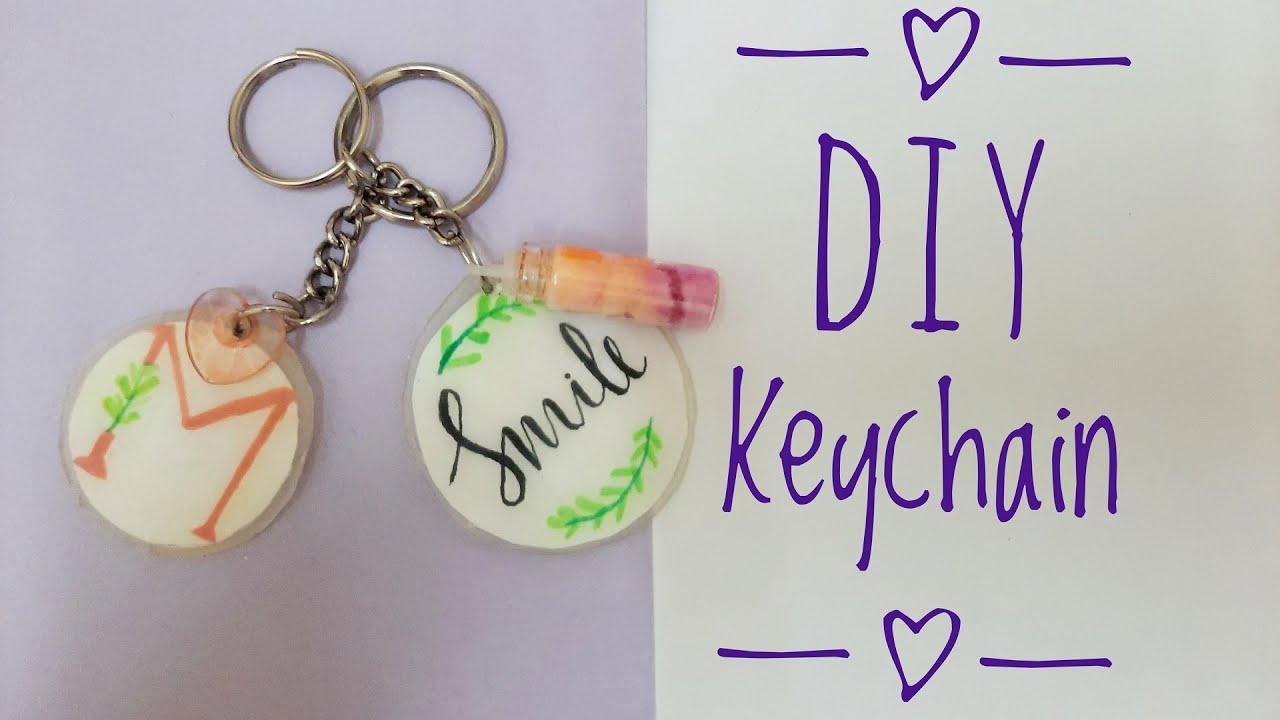DIY Keychain /with hot glue/best gift idea