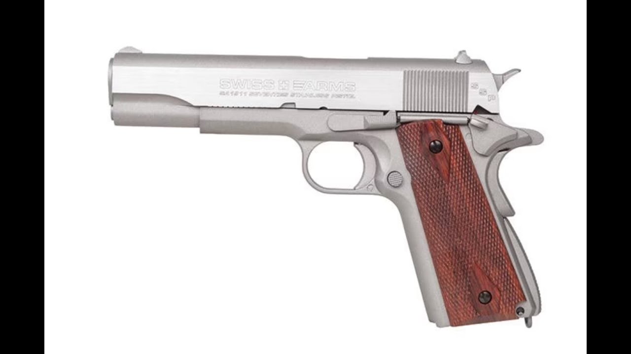 Airsoft Gun Metal Swiss Arms 1911 CO2 4,5mm Blowback