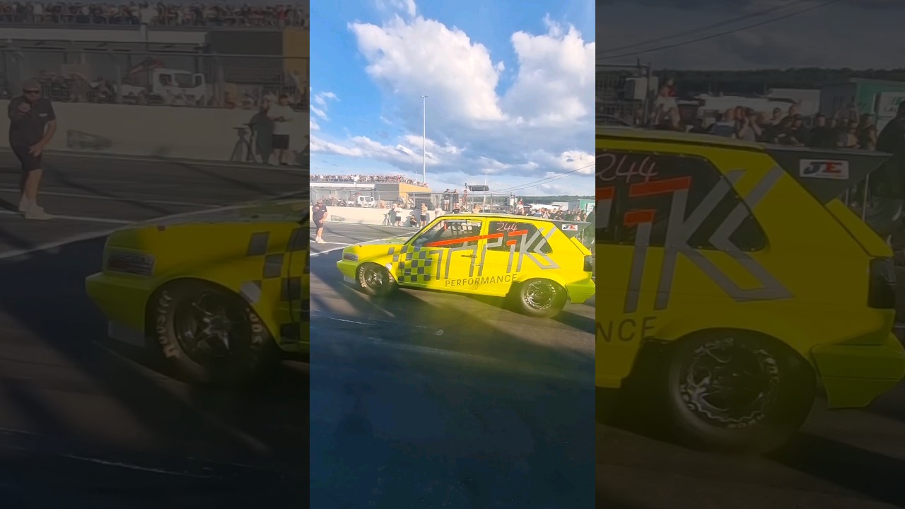 Demo run for World's Quickest Golf 💪 #shorts #veedubracing #l8night #dragracing #ttk #vw #cars