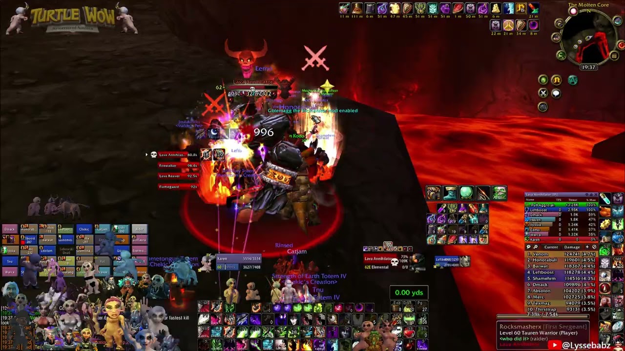 TurtleWoW Ambershire Molten Core 29:19 7/12/25 Affliction Warlock Speedrun POV