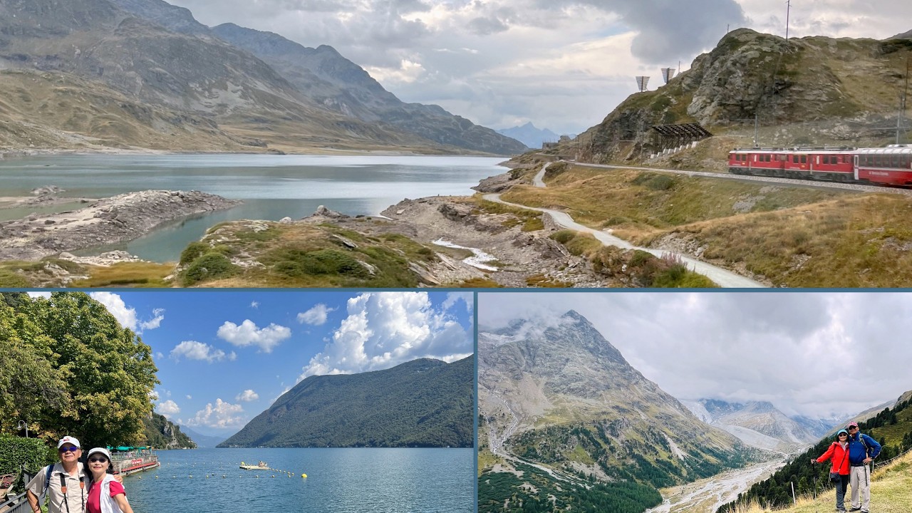 Lake Lugano, Bernina Express, and Alpine Hiking