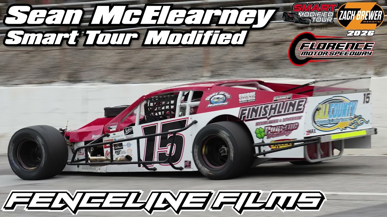 Sean McElearney Smart Modified Tour Florence Motor Speedway Zach Brewer Memorial 2026