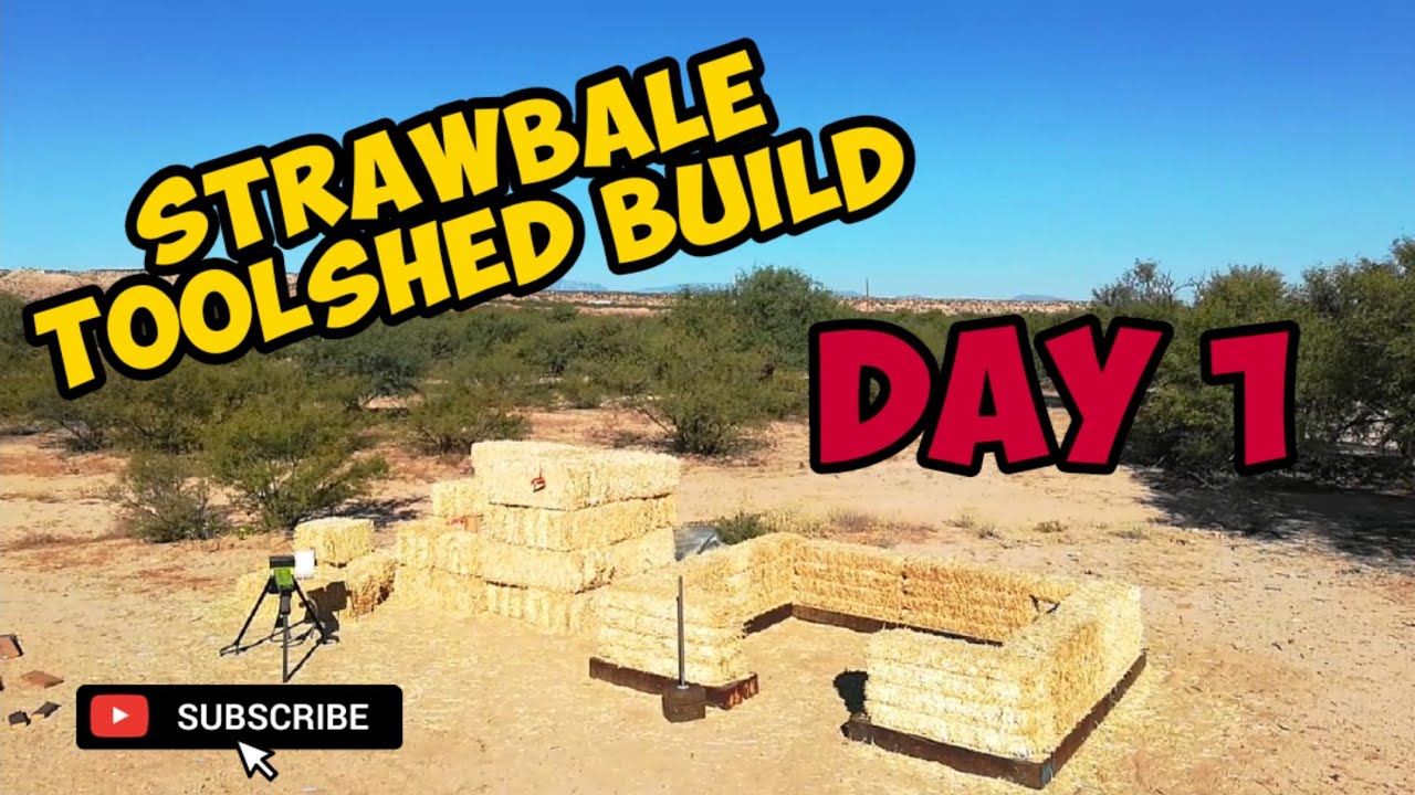 Our Strawbale Toolshed Build: Day 1