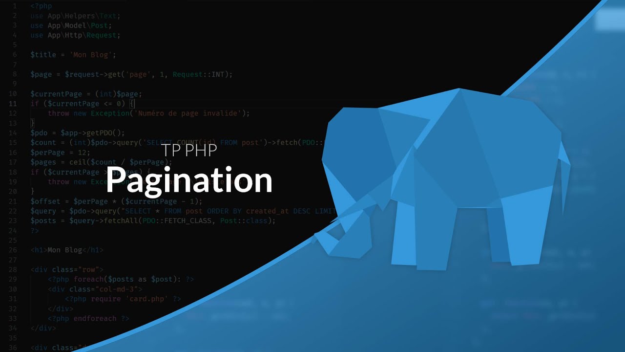 Apprendre le PHP : Chapitre 49, Pagination
