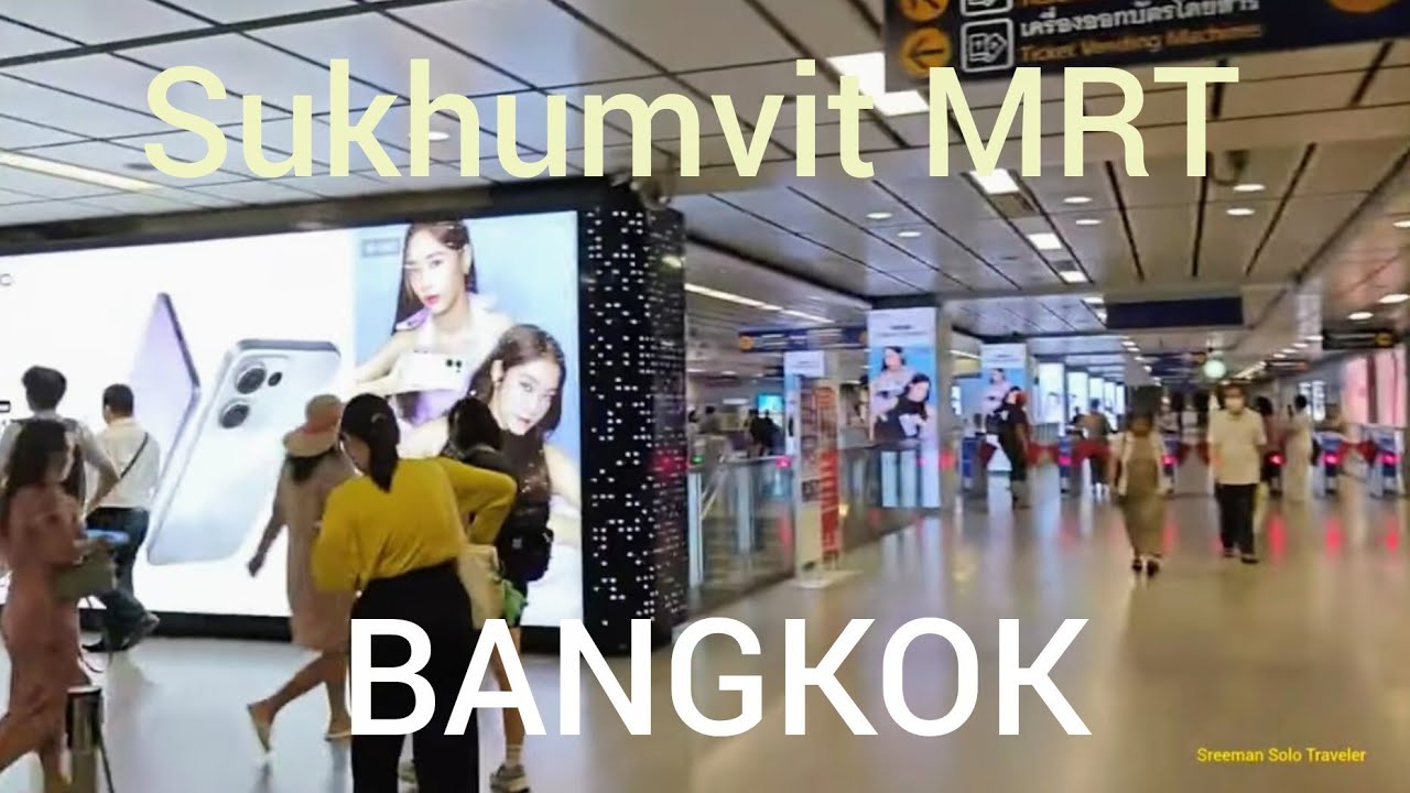 Sukhumvit MRT  to Saphan Taksin BTS Stn. (Sathorn Pier) Bangkok 🇹🇭 Thailand 