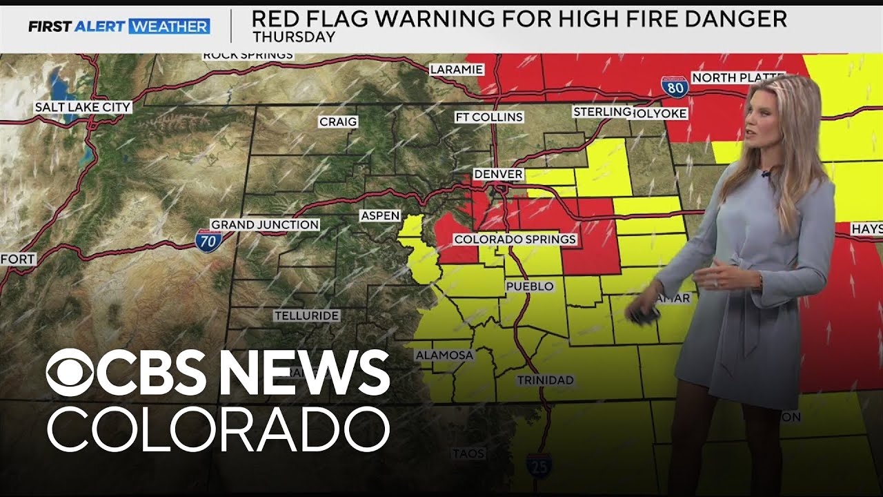 High fire danger ahead of chances for snow in Colorado