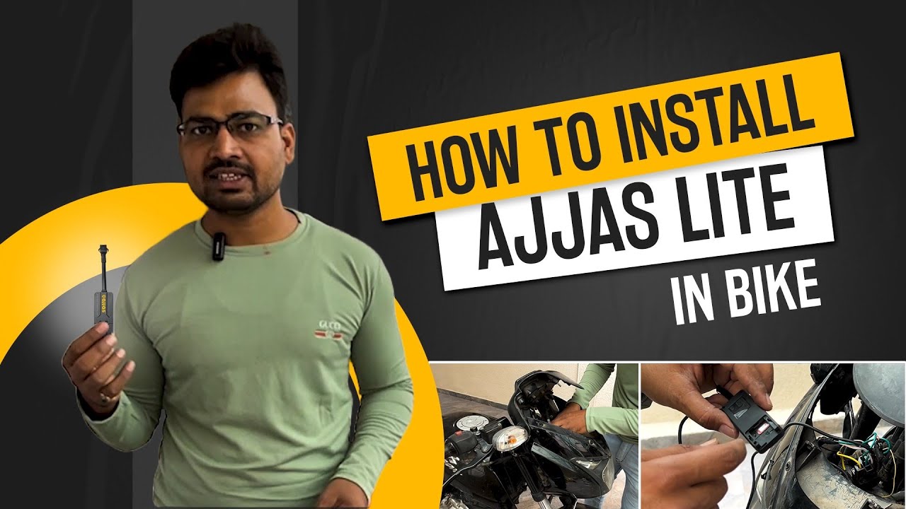 How To Install a GPS Device In Bike | AJJAS LITE 