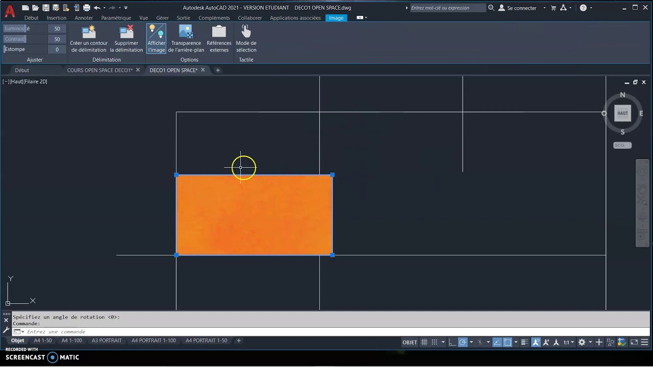 Comment intégrer une légende avec des visuels de matériaux dans Autocad