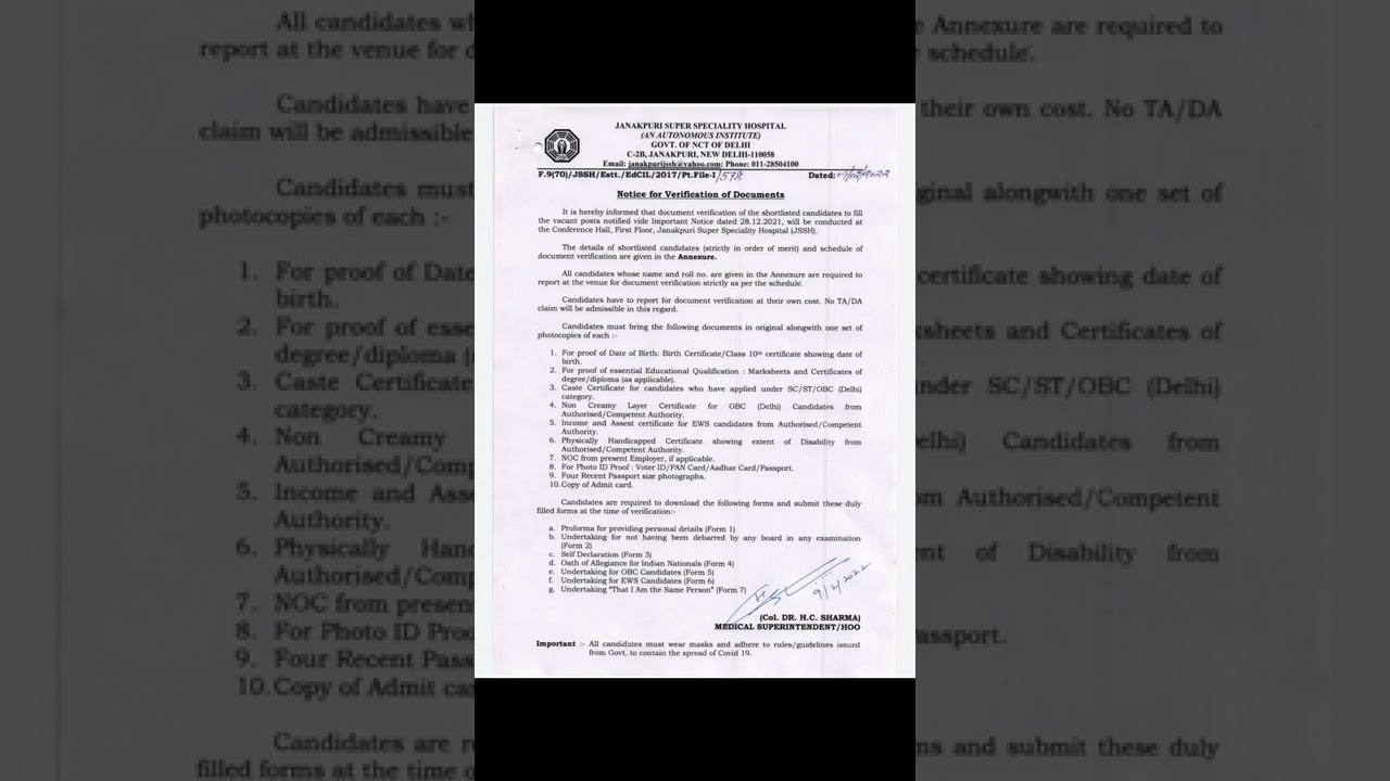 JSSH Delhi Staffnurse Documents verification ll JSSH staff nurse vacancy ll aiimsnorcet latestupdate