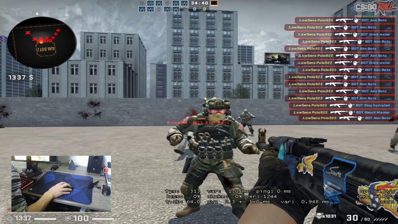 Zowie EC1-B Review on Cs:Go Training by Low Sens Player