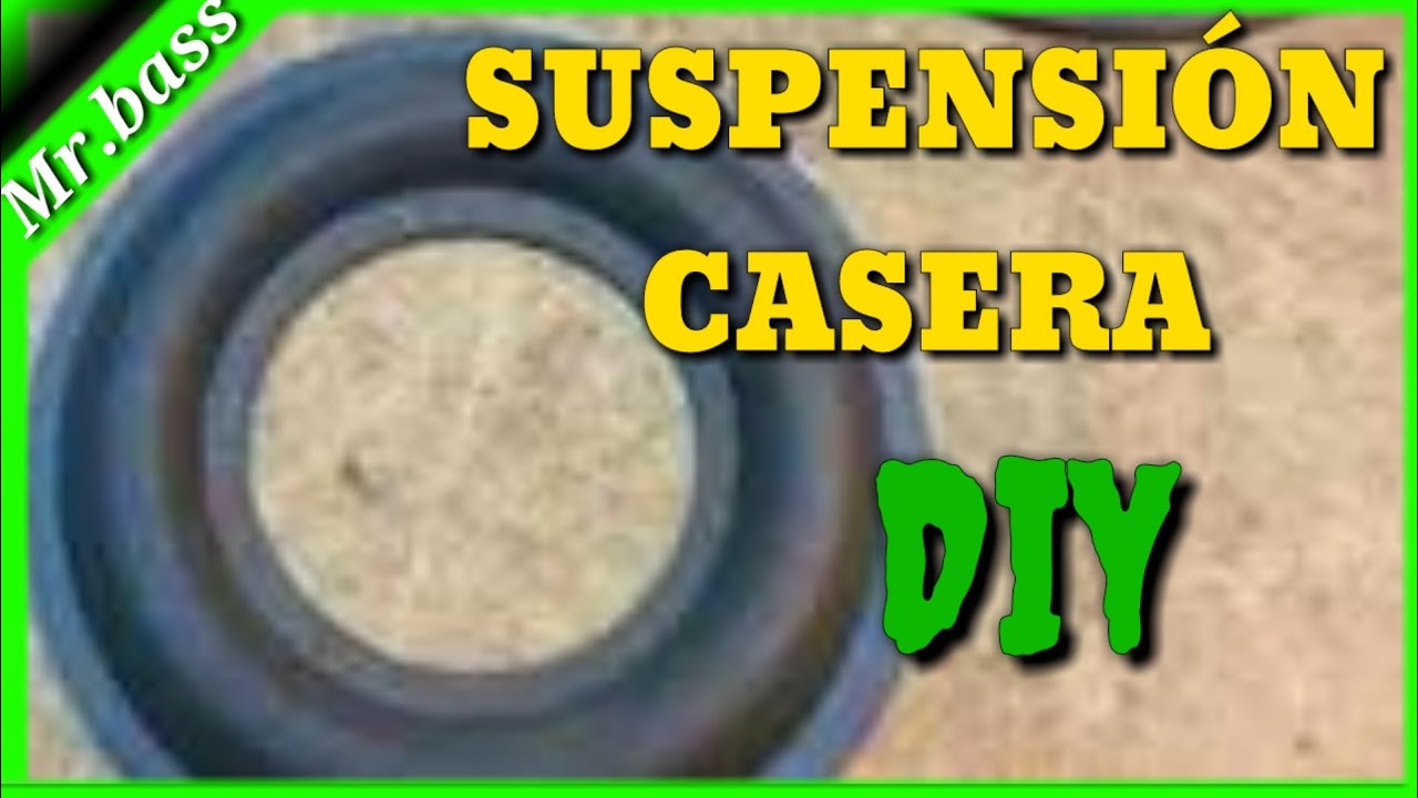 como HACER una SUSPENSIÓN CASERA para PARLANTES / LA MEJOR OPCIÓN!🔊 BUENOS GRAVES ‼️USEN AUDIOFONO🎊😎