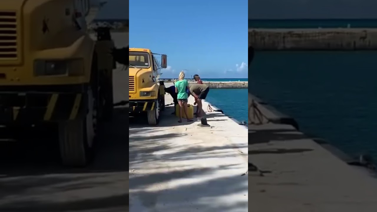 Last fuel stop before pushing off to Panama #sailing #family #panama #shorts