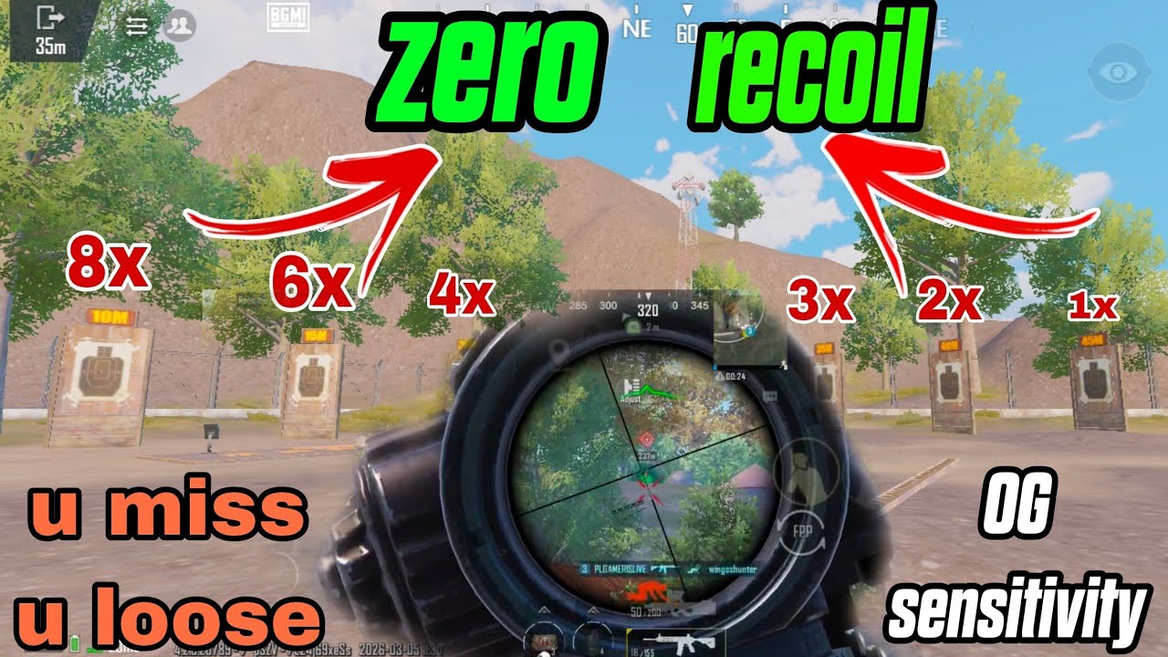 🔥ZERO RECOIL SENSITIVITY BGMI ✔️ ABSOLUTE CINEMA GAMEPLAY 🥵🥵+ 4 CLAW 🥵 TRY ONCE  SUITS FOR YOU 👌🔥