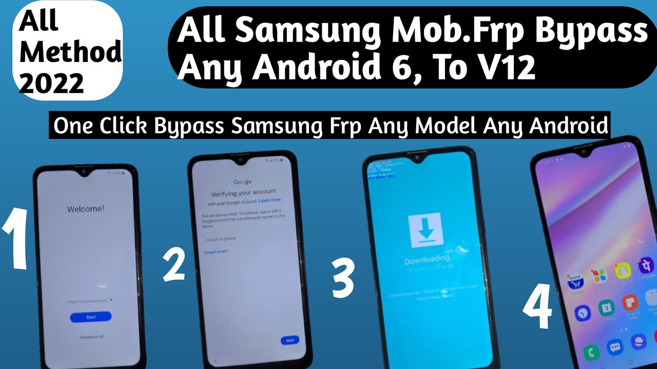 2022 All Method Frp Samsung / All Samsung Mobile's Google Account Unlock Any AndroidVersion OneClick