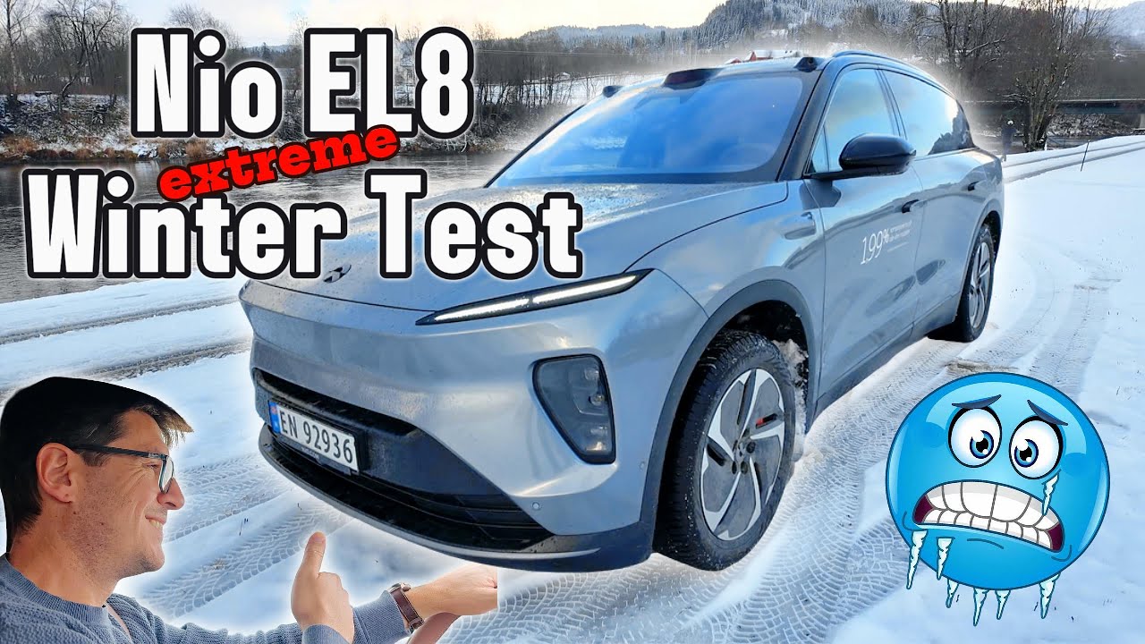 NIO EL8 против экстремальной зимы! ❄️ Глубокий снег, скользкие дороги и автопилот проверены!