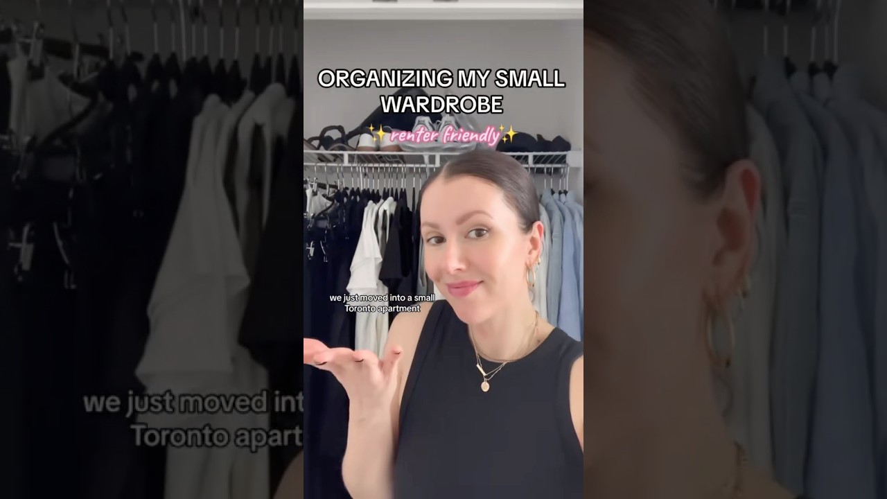 How To Organize a Small Closet (renter friendly!)