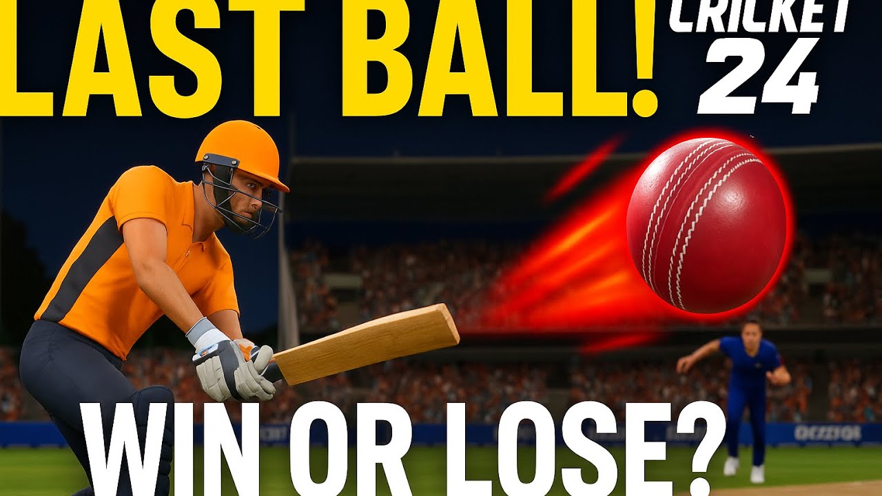 Last Ball Thriller in Cricket 24! 💥 | Can We Win This?