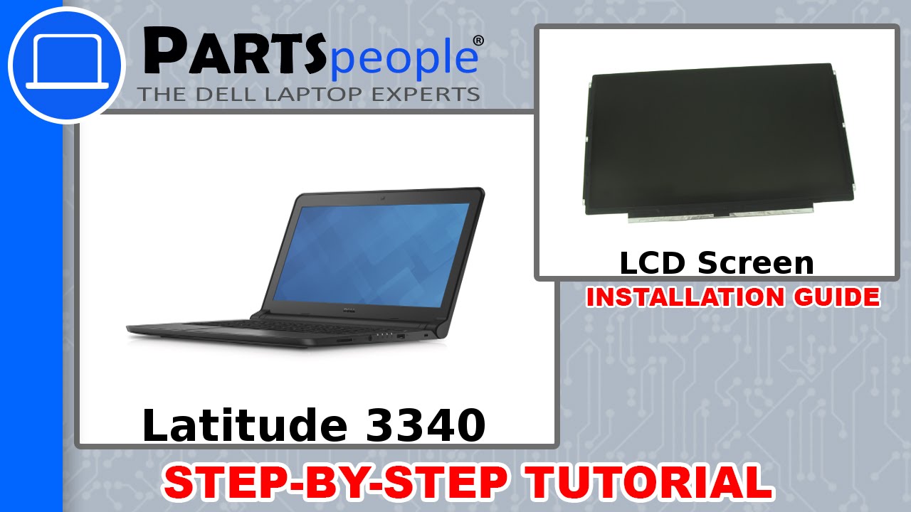 Dell Latitude 3340 LCD Screen How-To Video Tutorial
