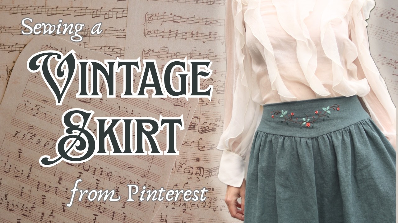 Pinterest-Inspired Vintage Skirt | Easy Sewing Tutorial