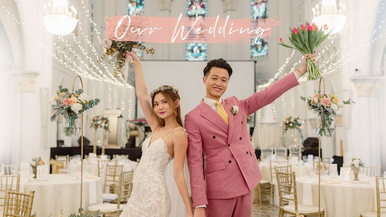 OUR WEDDING DAY @ CHIJMES👰🏻‍♀️🤵🏻 - HE WROTE ME A SONG 🥺