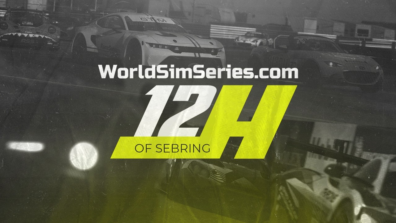 🏁 LIVE: Sebring 12 Hours | WorldSimSeries Endurance Event | GT-M & MX5 Multi-Class | PART 1