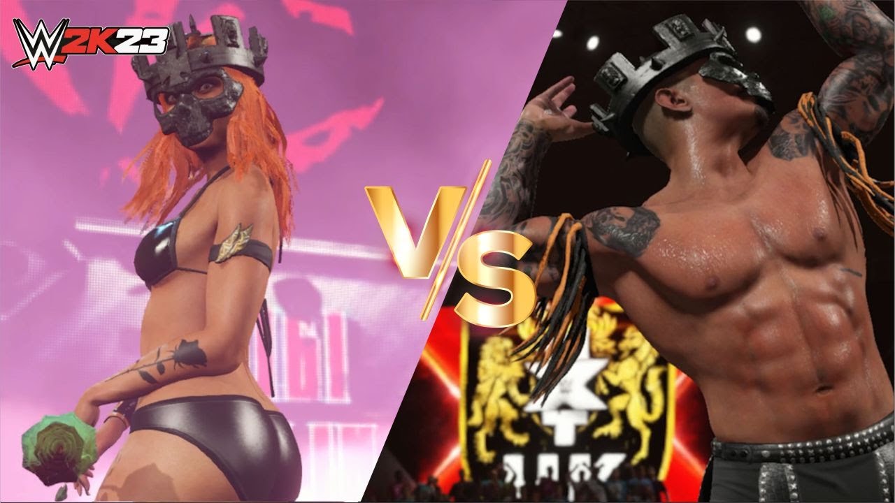 WWE 2K23 Randy Orton vs Gigi Dolin Intergender Match (Full Match) | WWE 2K23 Man vs Woman