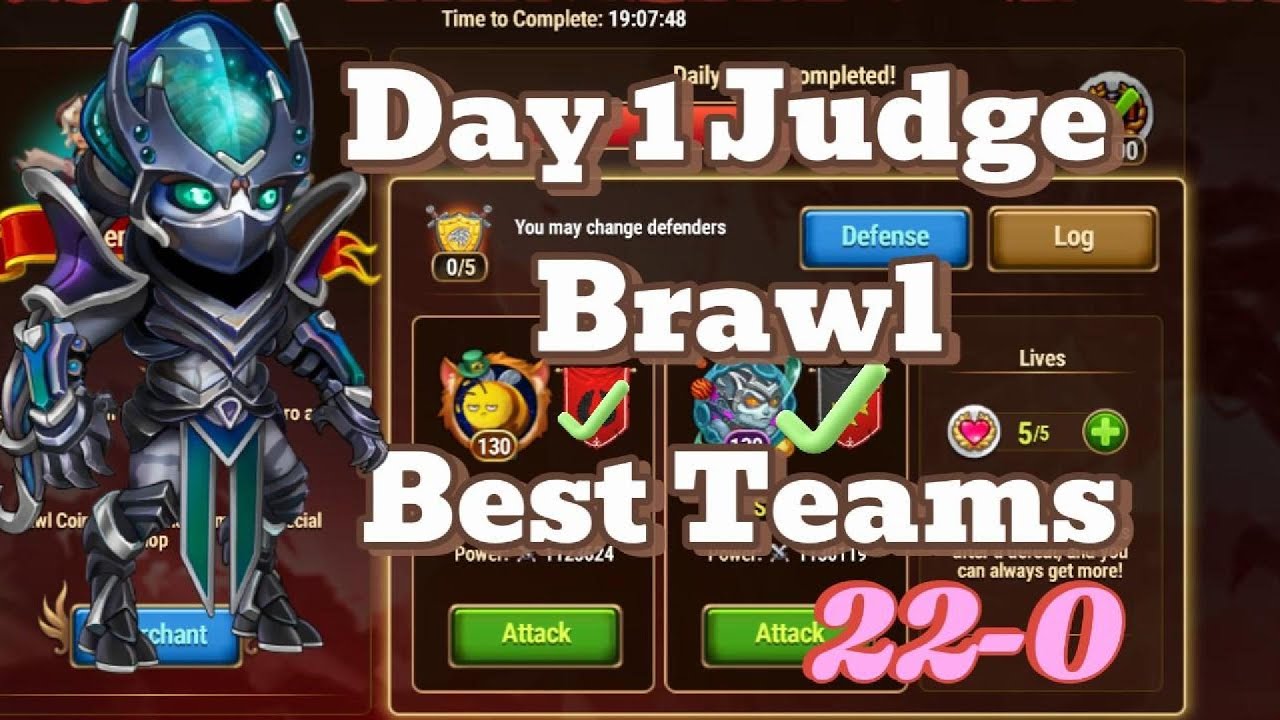 Best Judge Teams Hero Brawls Day 1 | Hero Wars: Dominion Era