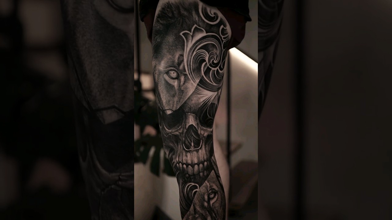 Duality of life theme #tattoo by artist: @ukix_asmirantika #blackinktattoo #tattooer #inked #tattoos