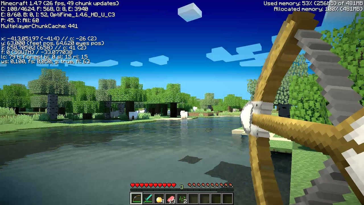 Minecraft + Ultra shader Test | New Sapphire HD 7870 XT Boost (Tahiti LE)