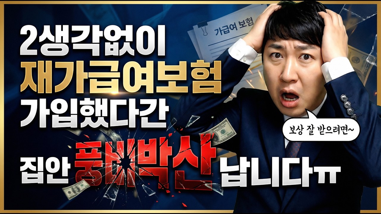 생각없이 재가급여보험 가입했다간 집안 풍비박산납니다!!