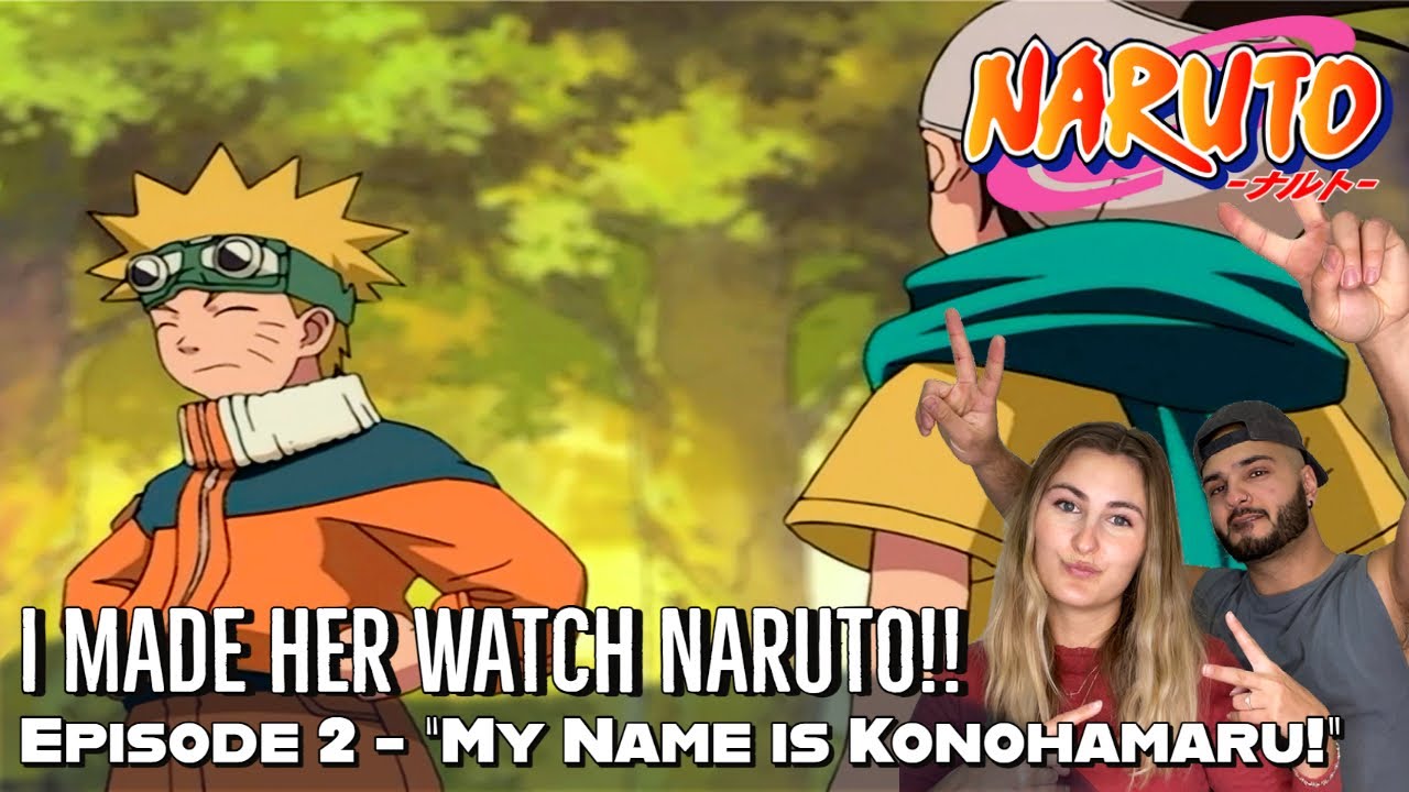 NARUTO MEETS KONOHAMARU AND TEACHES HIM THE S3KSY JUTSU! Girlfriend's Reaction Naruto Episode 2