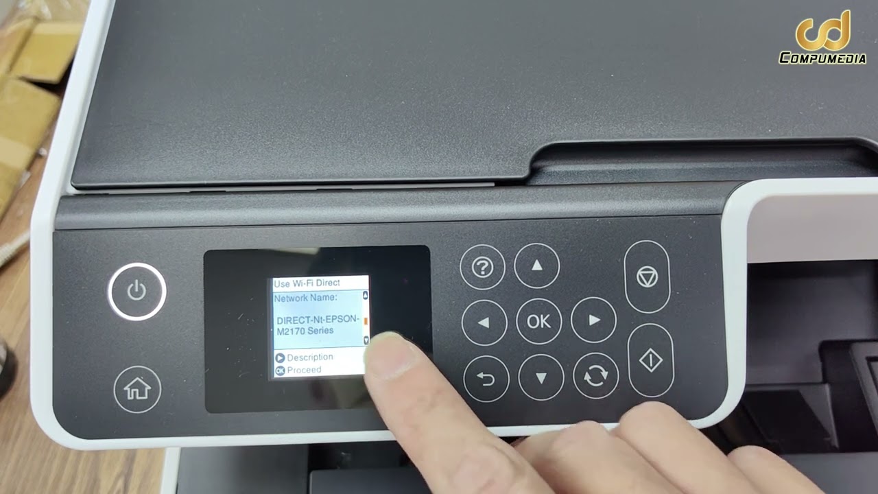 Epson EcoTank Monochrome M2170 Ink Tank Printer Wi Fi Direct Setup #epson #wifidirect #wifi #setup