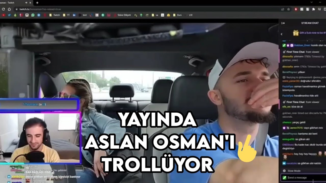 Gökhan Öner Yayında Aslan Osman'ı Uber Yaparken Trollüyor