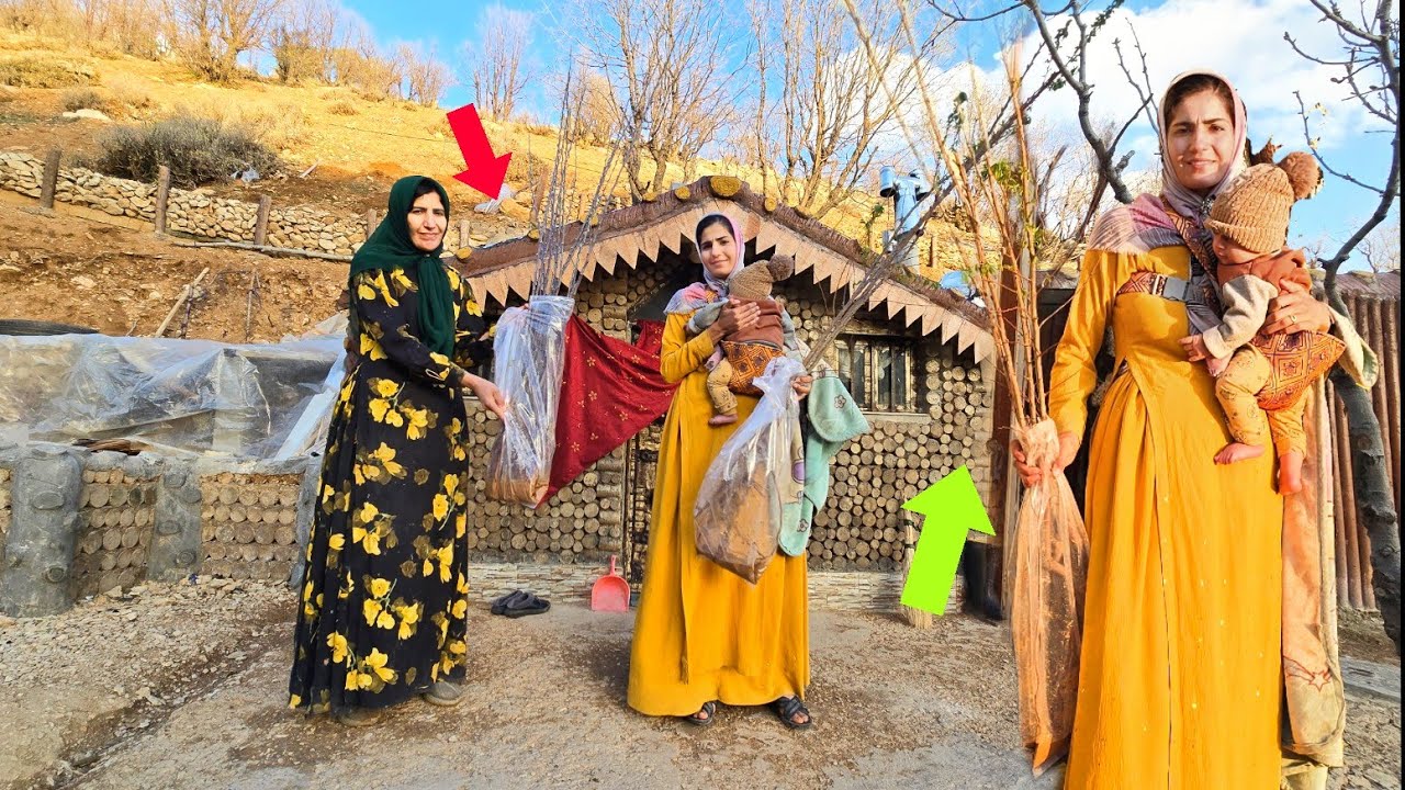Meeting of Nomadic Mothers in the Heart of the Mountains | Real Life of a Single Mother in Nature