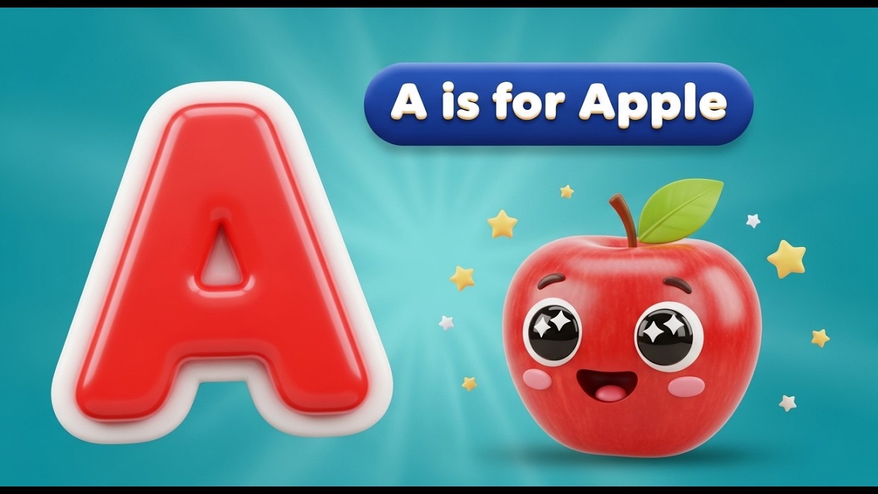 A for Apple 🍎 ABC Alphabet Song for Kids 👶