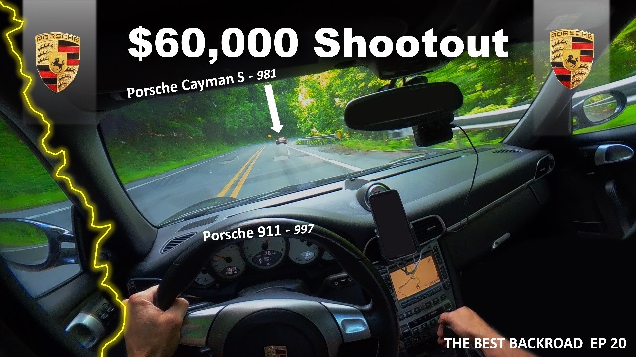 $60K Shootout | Porsche 911 Carrera S vs. Porsche Cayman S | Flat 6 Howl | Best Backroad Ep 20