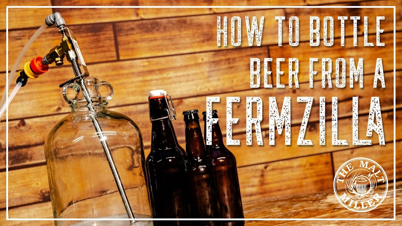 HOW TO BOTTLE HOME BREW BEER FROM A FERMZILLA | THE MALT MILLER HOME BREWING CHANNEL
