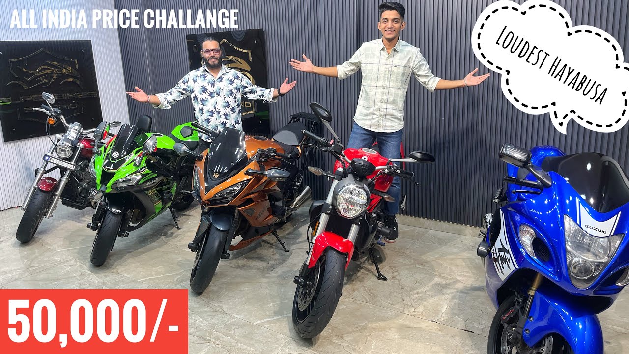Pre owned superbikes available at affordable prices All India Price Challenge 🤑| Hayabusa / Kawasaki