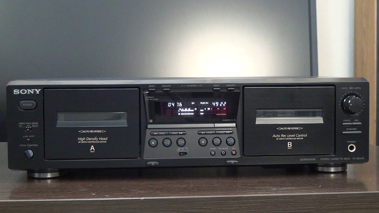 SONY TC-WE475 двухкассетная дека.