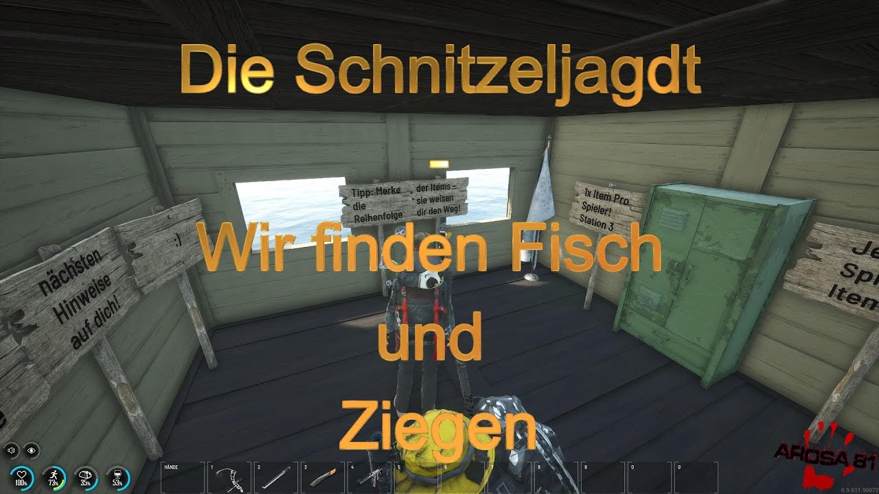 Scum auf German Blood Gamers-#031 Wir Schnitzeljagen uns über die Karte- Finden Fisch und Ziegen