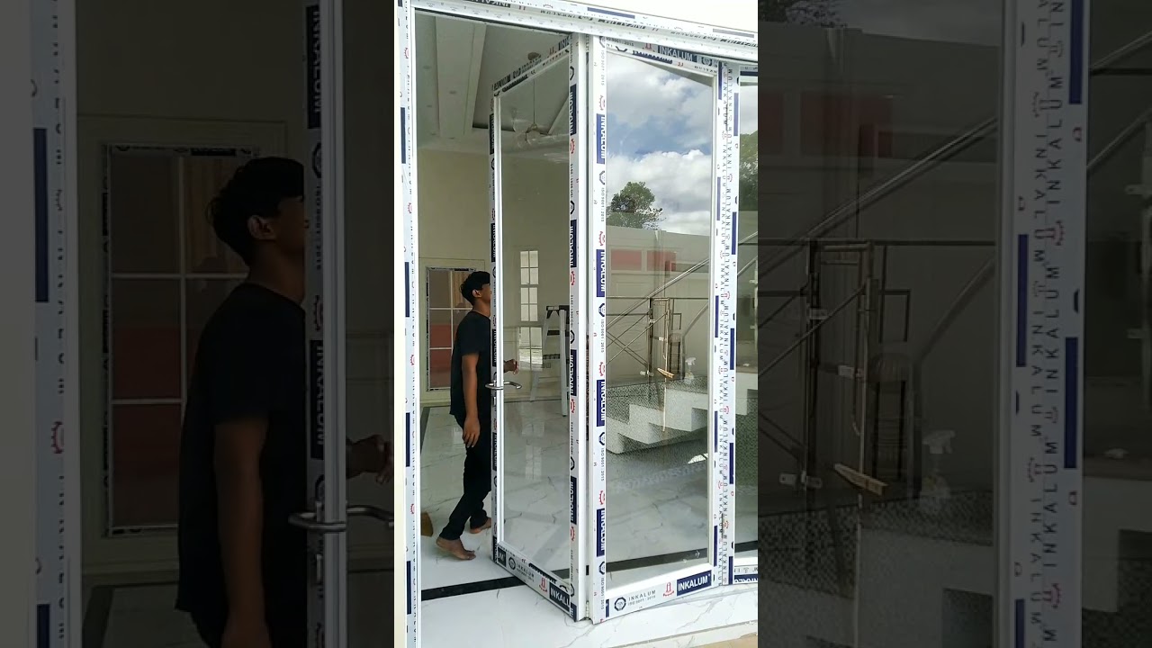 pintu lipat Aluminium,3daun pintu