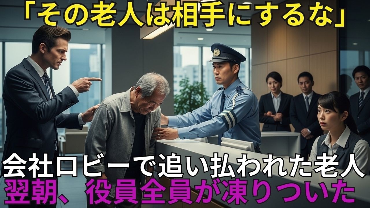 【スカッと】「その老人は相手にするな」命令した役員。翌朝、全員更迭【シニア】