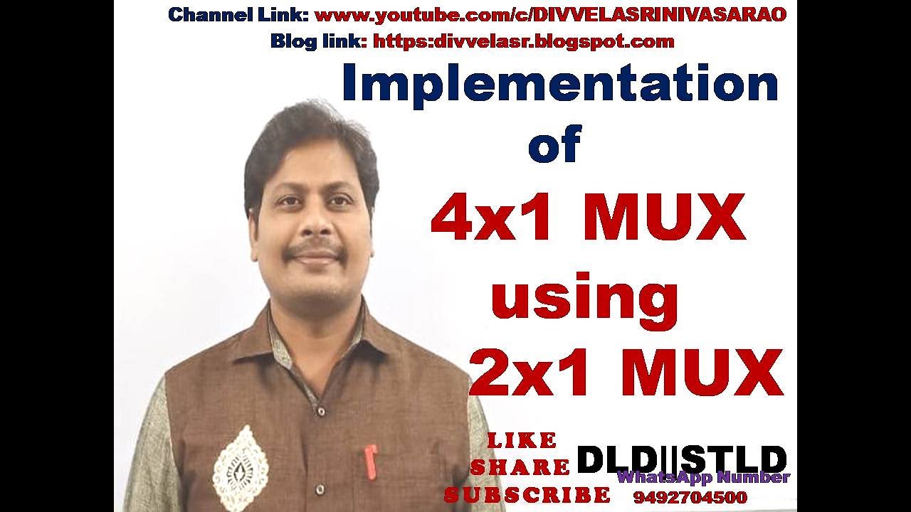 4X1 MUX using 2X1 MUX || 4*1 Multiplexer using 2*1 Multiplexer | 4x1 mux using 2x1 mux | DLD || STLD