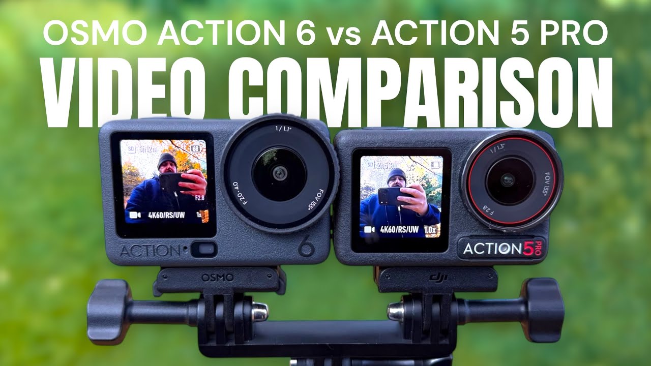 DJI Osmo Action 6 и Osmo Action 5 Pro — сравнение качества видео