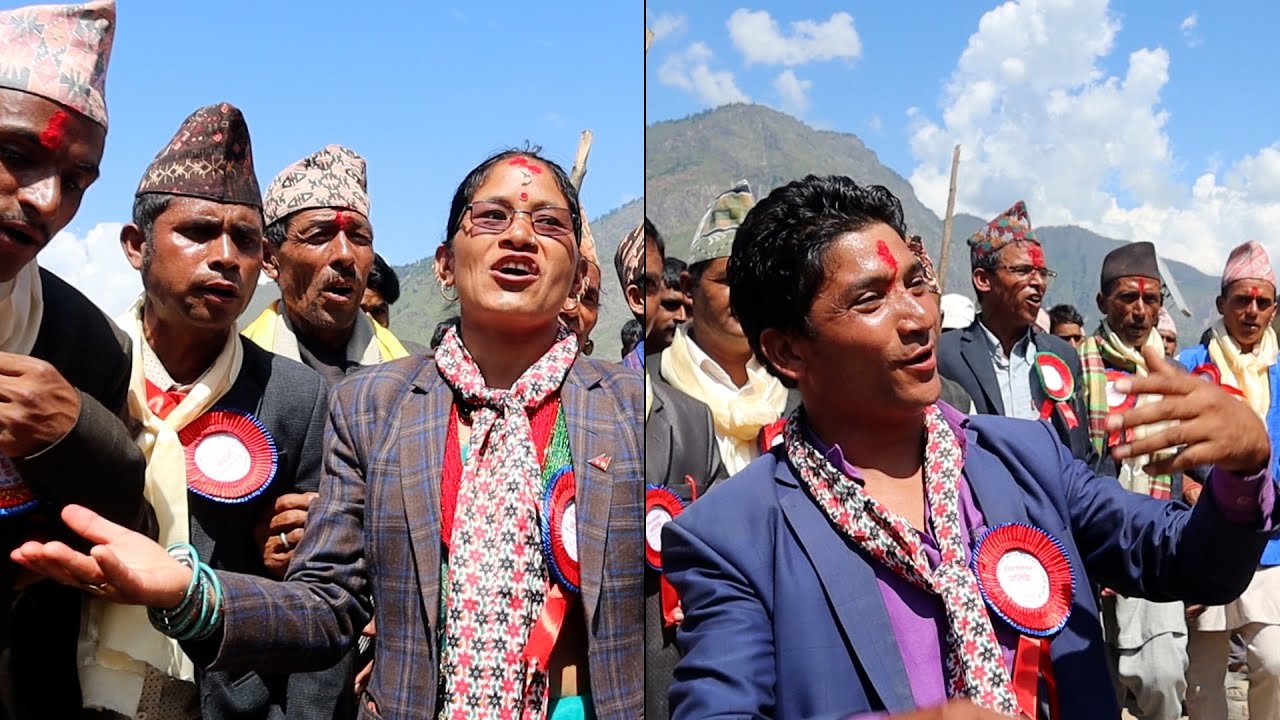 Bimala Buda Vs Man Prasad Bhatta Deuda competition || Karnali Nepal