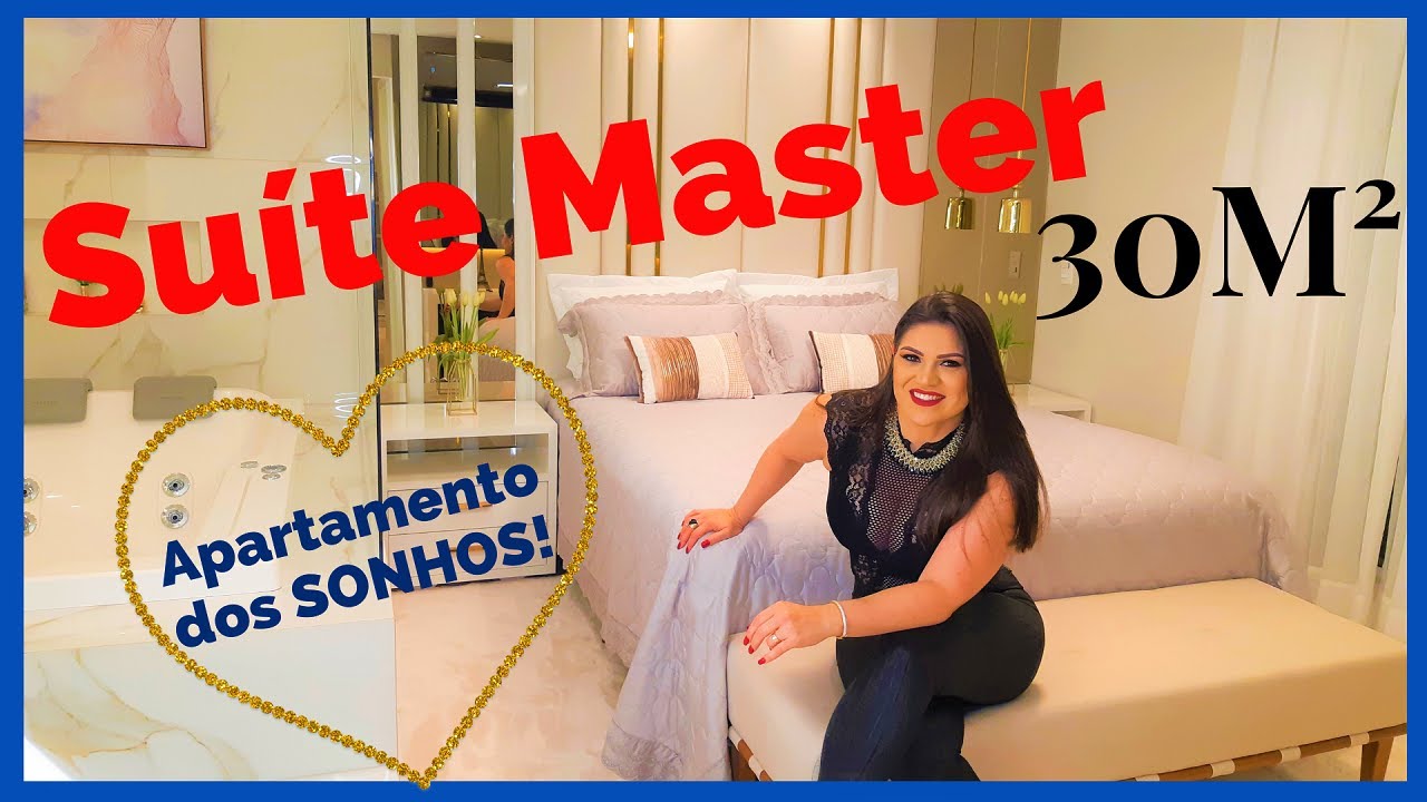 Suíte Master com banheira de Hidromassagem - Apartamento dos Sonhos