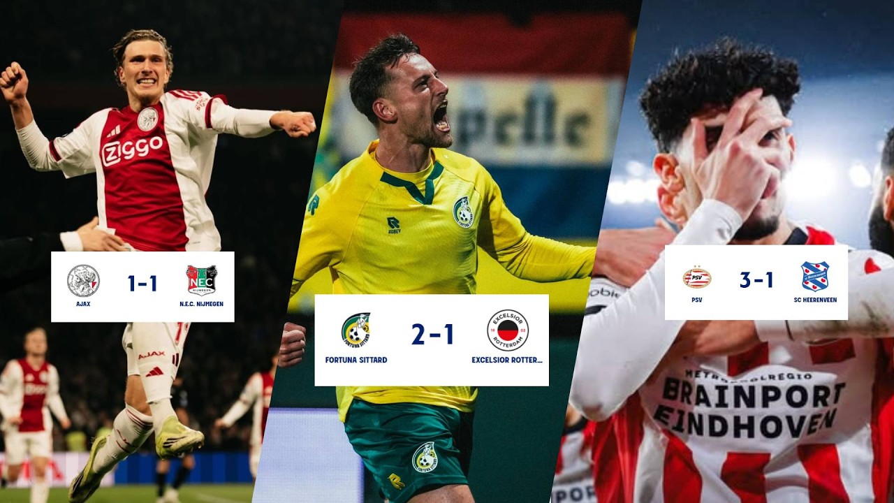 Perfect Again! Ajax Draw 1-1 Against NEC Nijmegen, PSV 3-1 HEERENVEEN, FORTUNA SITTARD 2-1 EXCELSIOR